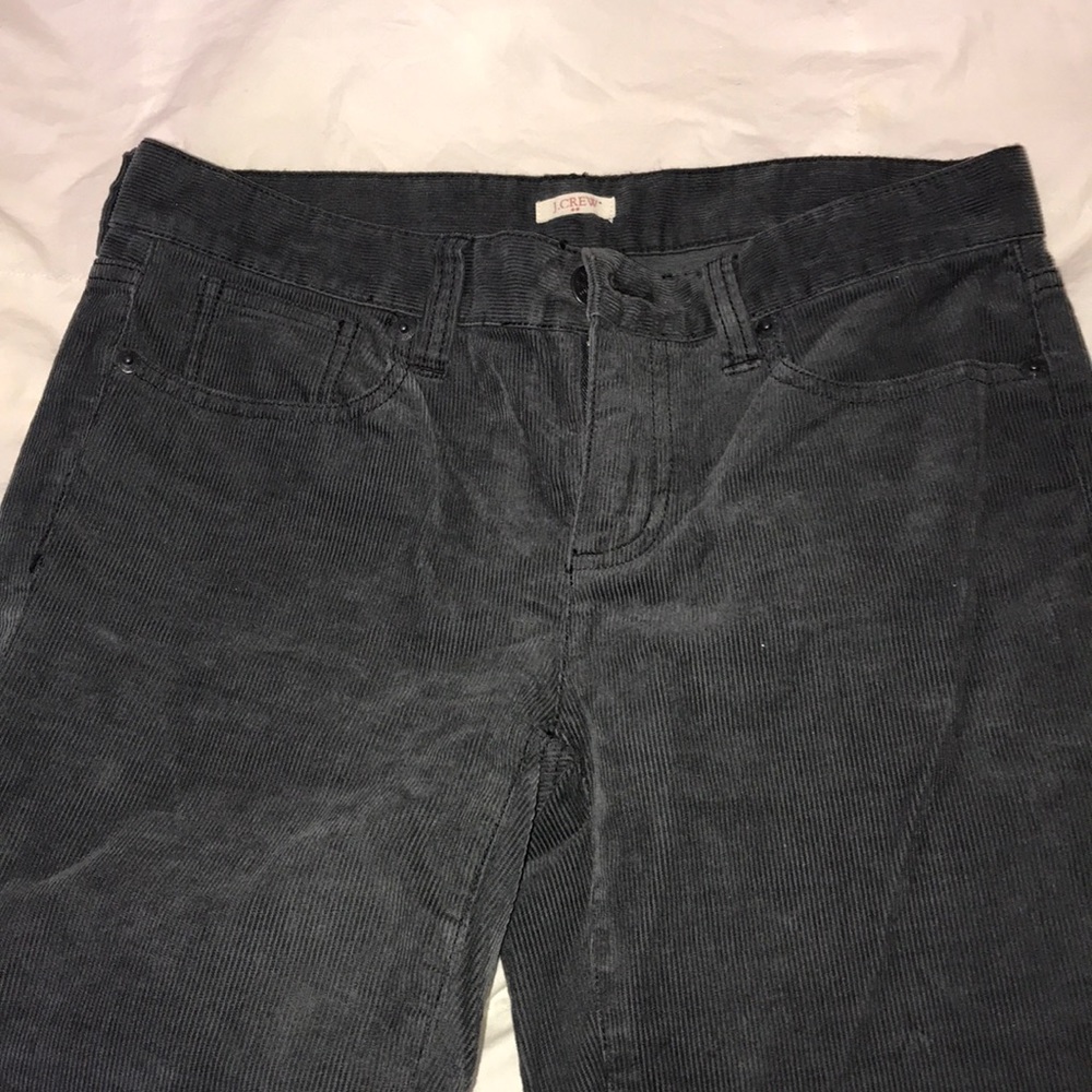 J. Crew Corduroy Dark Grey Toothpick Jeans